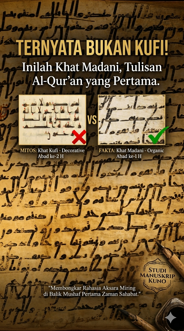 Ternyata Bukan Kufi! Inilah Khat Madani, Tulisan Al-Qur’an yang Pertama